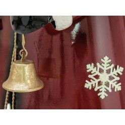 EUROPALMS Santa Claus, Metal, 150cm, red